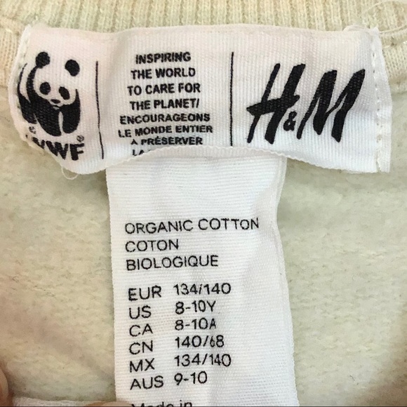 WWF x H&M Organic Cotton Polar Bear Sweatshirt - Picture 5 of 5